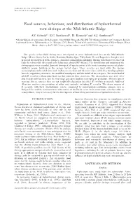 Food Sources, Behaviour, and Distribution of Hydrothermal Vent Shrimps at the Mid-Atlantic Ridge „ A.V