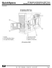 HP Alphaserver/Alphastation ES47 Tower, Alphaserver ES47, And
