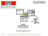 Industrial Automation Automation Industrielle SCADA Operator