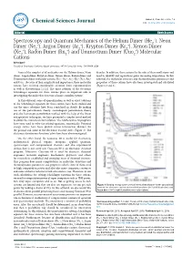 Spectroscopy and Quantum Mechanics of the Helium Dimer