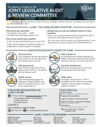 Agency's Guide to JLARC