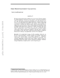 Deep Reinforcement Learning