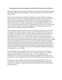 Interdisciplinary Resource for Engagement with the History of Universities and Slavery This Project Builds on Research on Xavier