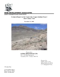 Lithic Resources Ltd