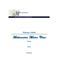 Mathematics Master Class Name