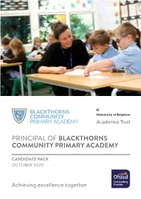 Principal of Blackthorns Community Primary Academy