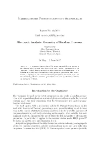 Stochastic Analysis: Geometry of Random Processes