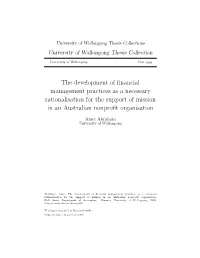 The Development of Financial Management Practices