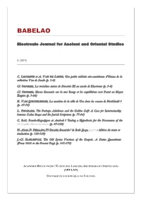 Babelao 8, 2019