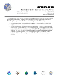 Blueline Tilefish Report Has Not Been Finalized