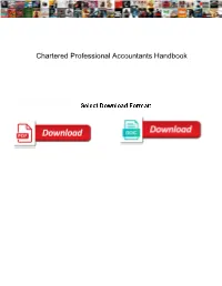 Chartered Professional Accountants Handbook