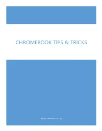 Chromebook Tips & Tricks