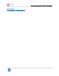 Description of Alternatives