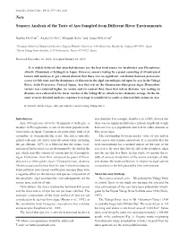 Note Sensory Analysis of the Taste of Ayu Sampled from Different River