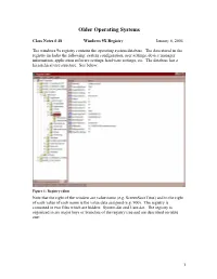 Older Operating Systems