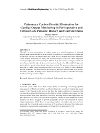 Pulmonary Carbon Dioxide Elimination For