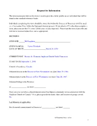 Request for Information