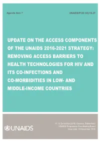 Update on the Access Components