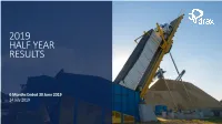 2019 Half Year Results