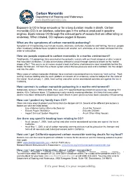 Carbon Monoxide Poisoning
