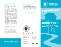 MWRD Infiltration and Inflow Brochure