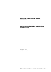 Parkland Gateway Development Framework Report on Consultation and Proposed Modifications March 2005