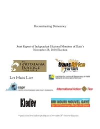 Reconstructing Democracy