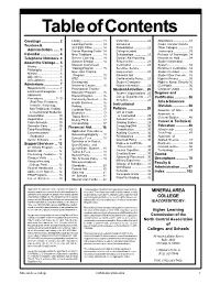 Table of Contents