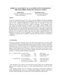 The Syllabification of Catalan Clitics