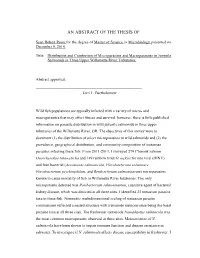 Distribution and Coinfection of Microparasites and Macroparasites in Juvenile Salmonids in Three Upper Willamette River Tributaries