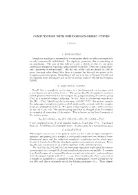 Computations with Pseudoholomorphic Curves