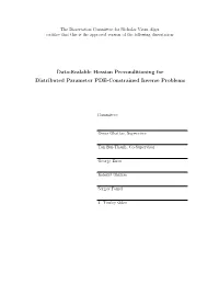 Data-Scalable Hessian Preconditioning for Distributed Parameter PDE-Constrained Inverse Problems