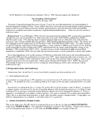 (Ed). Blackwell the Semantics of Determiners Edward L. Ke