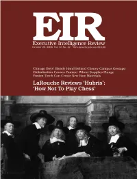 Executive Intelligence Review, Volume 33, Number 42, October 20