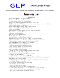 GLP Rep List 2011