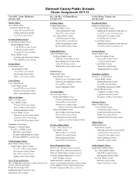 Gwinnett County Public Schools Cluster Assignments 2011-12