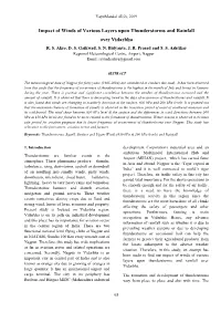 Impact of Winds of Various Layers Upon Thunderstorms and Rainfall Over Vidarbha R