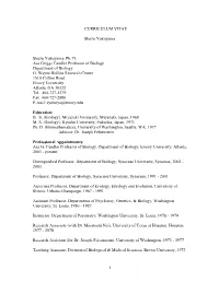 1 CURRICULUM VITAE Shozo Yokoyama Shozo Yokoyama, Ph. D