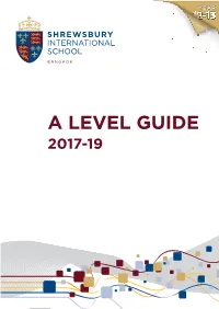A Level Guide 2017-19
