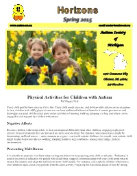 Physical Activities for Children with Autism by Maggie New
