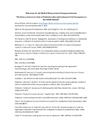 The History and Current State of Publication Bias and Inadequate Trial Transparency in the Health Sciences”