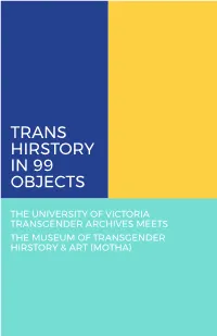 Trans Hirstory in 99 Objects