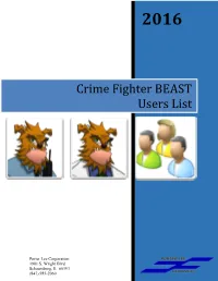 Crime Fighter BEAST Users List