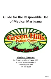 GHPC Guide for the Responsible Use of Medical Marijuana