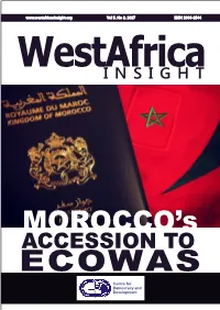 MOROCCO and ECOWAS: Picking Cherries and 32 Dismantling Core Principles