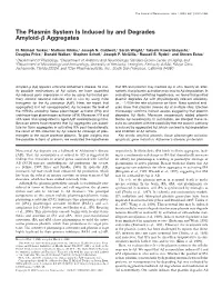 The Plasmin System Is Induced by and Degrades Amyloid-Β Aggregates