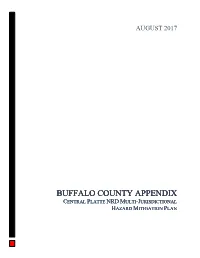 Buffalo County Appendix Central Platte Nrd Multi-Jurisdictional Hazard Mitigation Plan