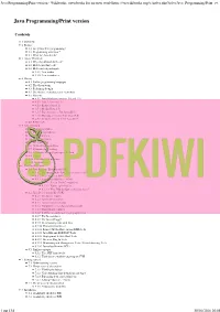 Java Programming/Print Version - Wikibooks, Open Books for an Open World