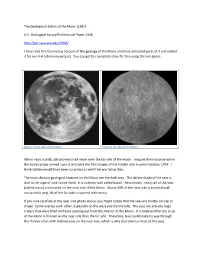 Notes on Geologic History of the Moon