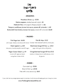 Slamb Menu 2019.Indd